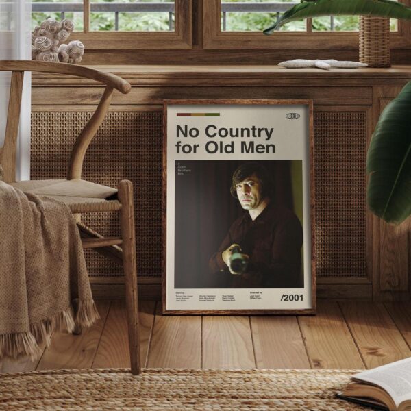 No Country for Old Men mid-century poster vintage print