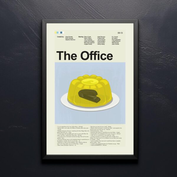 Mid-century modern Officer Black Belt movie poster artwork
