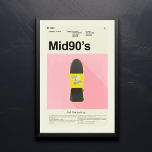 Mid-century modern poster of Oil Capital Underground punk rock history in Tulsa