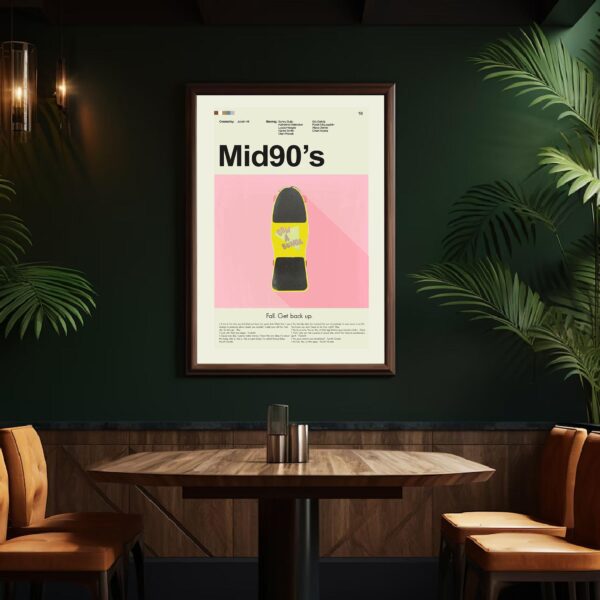 Mid-century modern poster of Oil Capital Underground punk rock history in Tulsa
