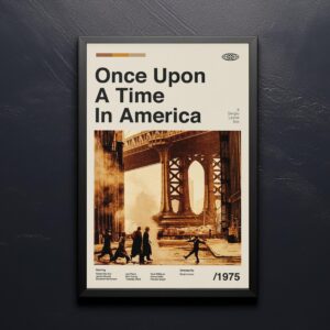 Once Upon a Time in America mid-century poster - retro artwork