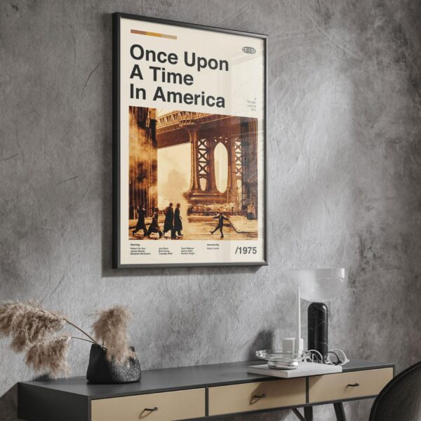Once Upon a Time in America mid-century poster - retro artwork