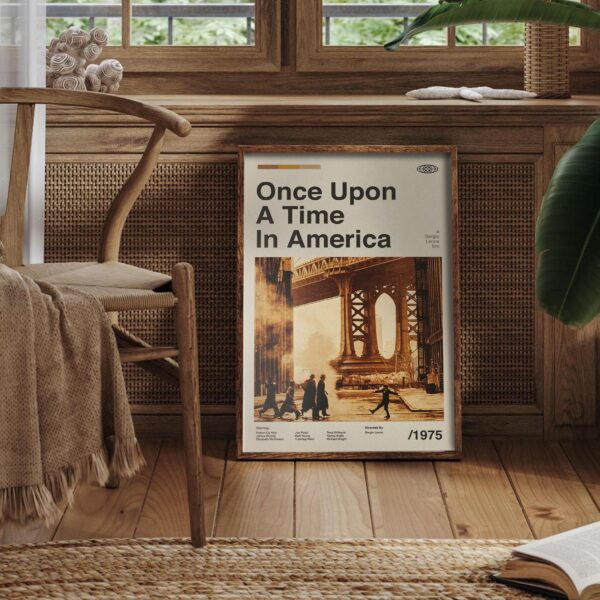 Once Upon a Time in America mid-century poster - retro artwork