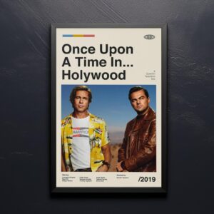 Once Upon a Time... in Hollywood mid-century poster design