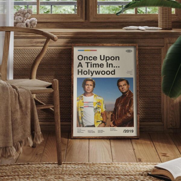 Once Upon a Time... in Hollywood mid-century poster design