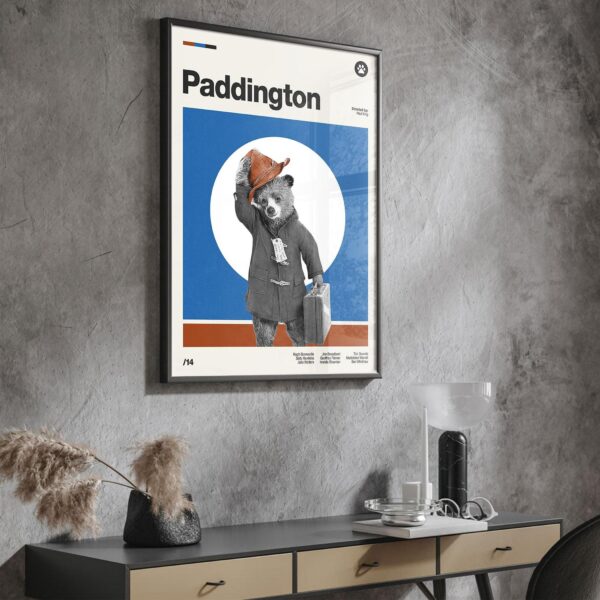 Paddington Movie Poster - mid-century poster retro print