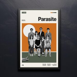 Parasite Movie Poster - Mid-century inspired retro artwork
