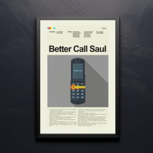 Vintage mid-century modern movie poster of Partners from Better Call Saul homage