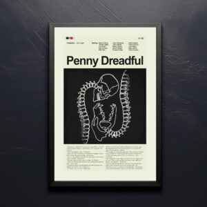 Mid-century modern style Penny Dreadful movie poster artwork