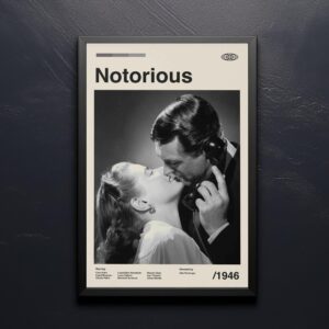 Mid-century modern poster of Perry Mason movie The Case of the Notorious Nun