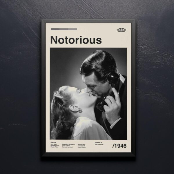 Mid-century modern poster of Perry Mason movie The Case of the Notorious Nun