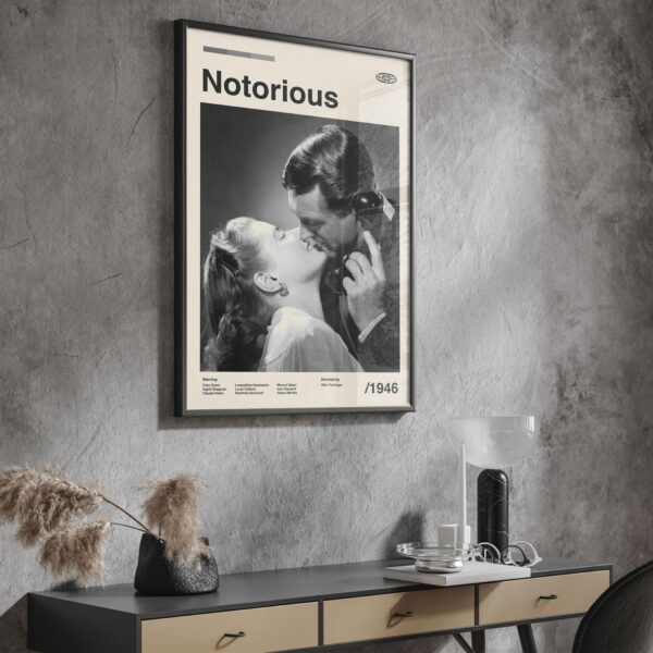 Mid-century modern poster of Perry Mason movie The Case of the Notorious Nun