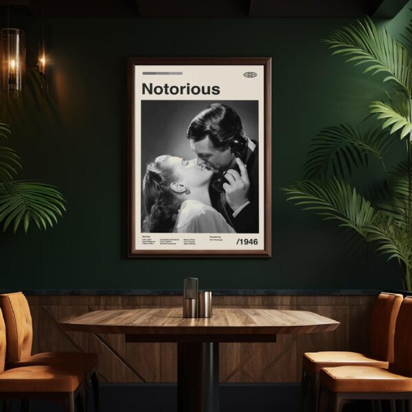 Mid-century modern poster of Perry Mason movie The Case of the Notorious Nun