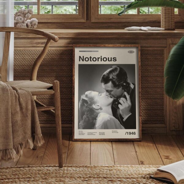 Mid-century modern poster of Perry Mason movie The Case of the Notorious Nun
