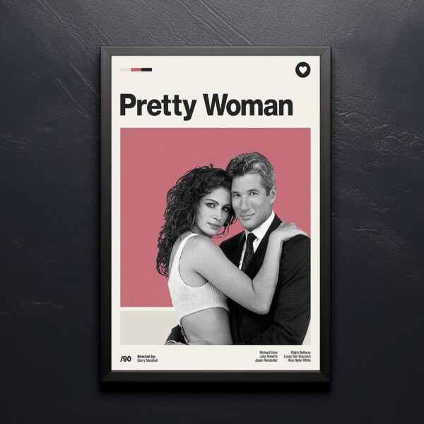Pretty Woman movie poster - mid-century poster print