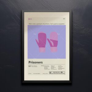 Mid-century modern art poster for the movie Prisoners