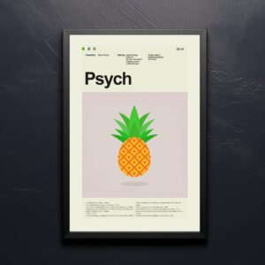 Mid-century modern style Psycho-Pass 3 First Inspector movie poster