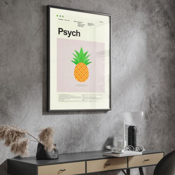 Mid-century modern style Psycho-Pass 3 First Inspector movie poster