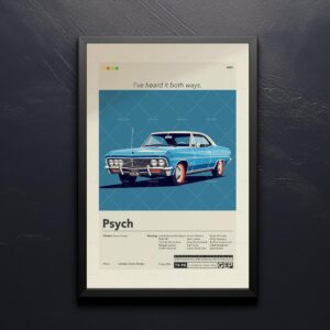 Mid century modern Psycho-Pass 3 First Inspector movie poster design