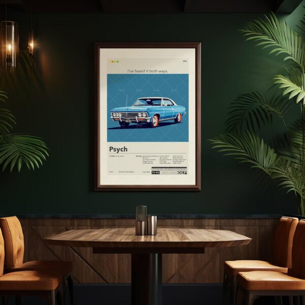 Mid century modern Psycho-Pass 3 First Inspector movie poster design