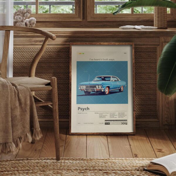 Mid century modern Psycho-Pass 3 First Inspector movie poster design