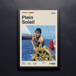 Purple Noon Movie Poster - Mid-Century Modern Artwork