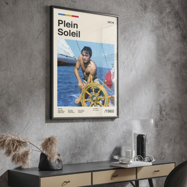Purple Noon Movie Poster - Mid-Century Modern Artwork