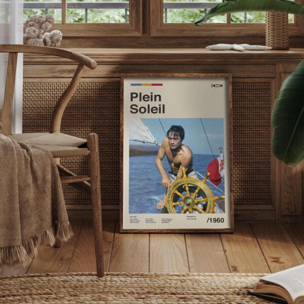 Purple Noon Movie Poster - Mid-Century Modern Artwork