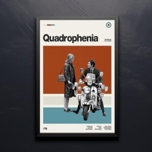 Quadrophenia Movie Poster - mid-century vintage print
