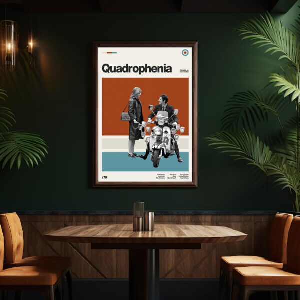 Quadrophenia Movie Poster - mid-century vintage print