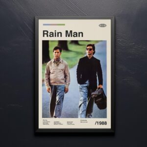 Rain Man mid-century poster - retro movie artwork
