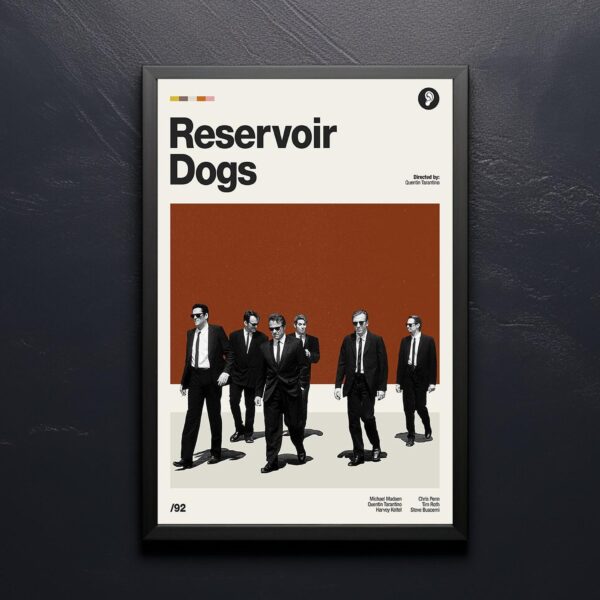 Reservoir Dogs Movie Poster - Vintage Mid-Century Print