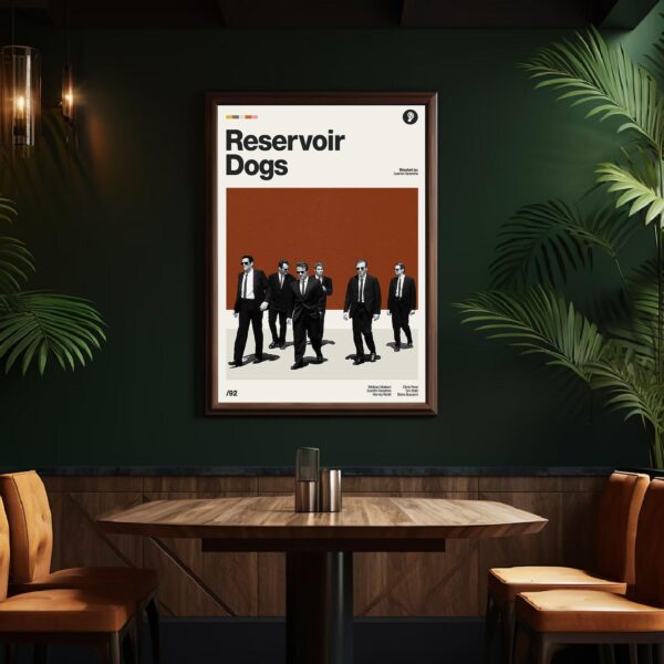 Reservoir Dogs Movie Poster - Vintage Mid-Century Print