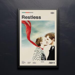 Restless movie poster mid-century modern style wall art print