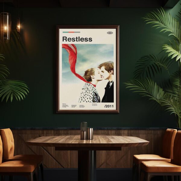 Restless movie poster mid-century modern style wall art print