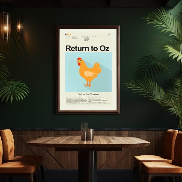 Mid-century modern Return to Oz movie graphic poster design