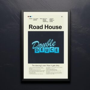 Vintage mid-century modern Road House movie poster art