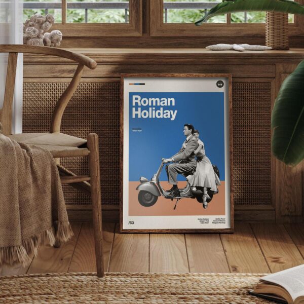 Roman Holiday Movie Poster - mid-century poster design
