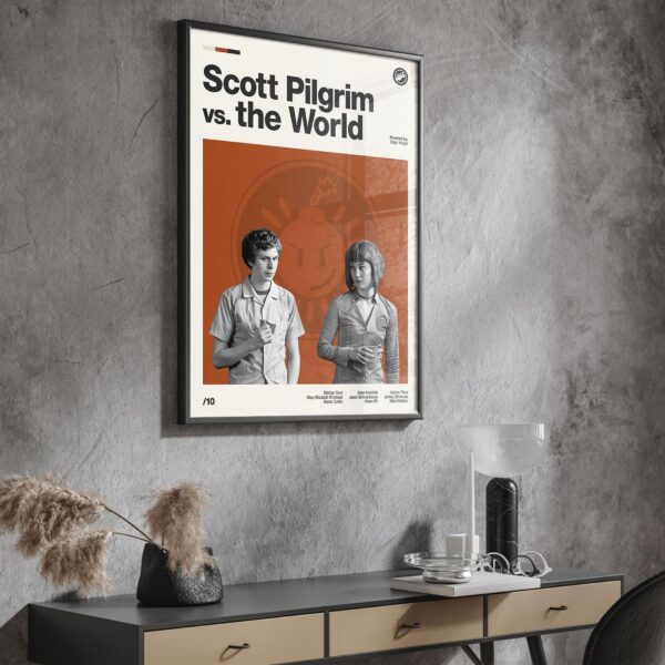 Scott Pilgrim vs. the World mid-century poster retro artwork