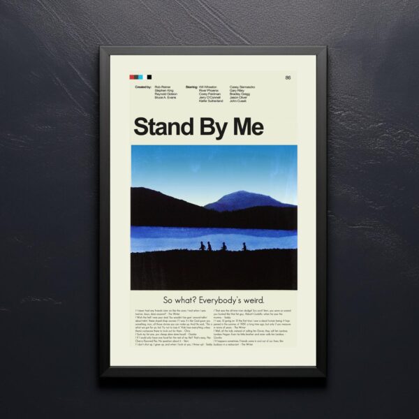 Stand by Me 20th century mid-century modern movie poster design