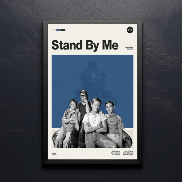 Stand by Me Movie Poster - mid-century poster art