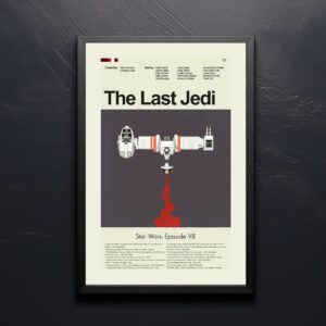 Mid-century modern Star Wars: The Last Jedi movie poster art