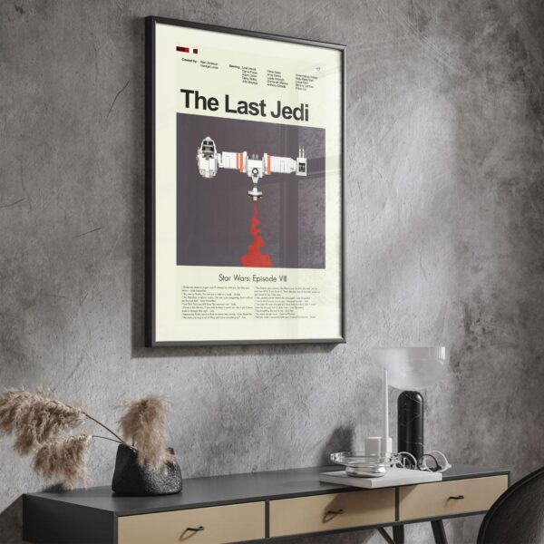 Mid-century modern Star Wars: The Last Jedi movie poster art
