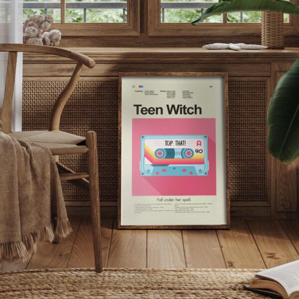 Teen Witch movie poster with mid-century modern design from 20th Century Studios