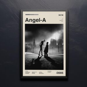 Temptation of Angel mid-century poster retro artwork