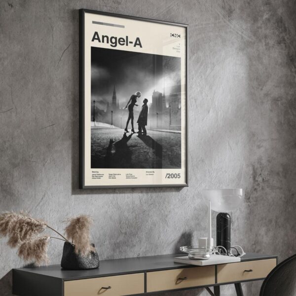 Temptation of Angel mid-century poster retro artwork