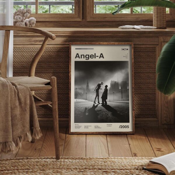 Temptation of Angel mid-century poster retro artwork