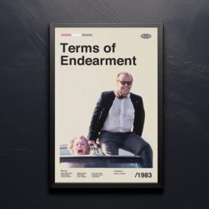 Mid-century modern styled Terms of Endearment movie poster art