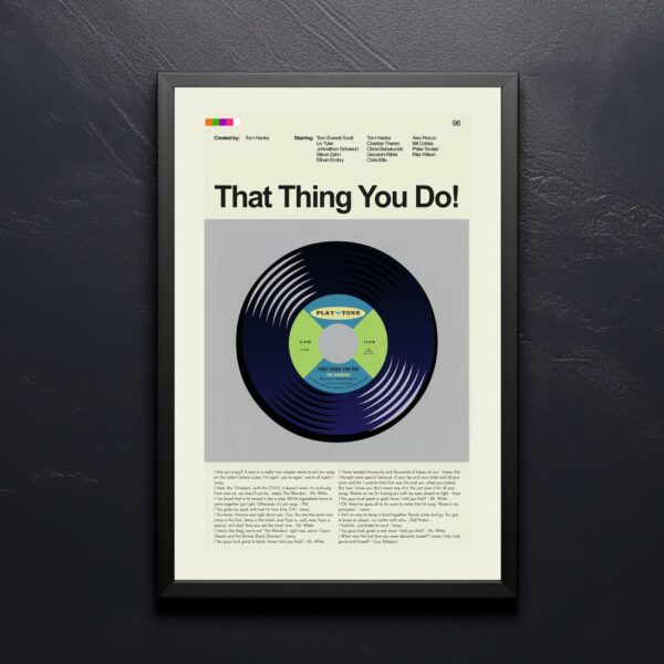 That Thing You Do! movie poster with mid-century modern design