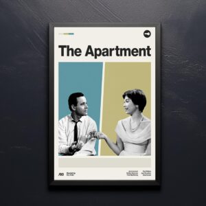 The Apartment movie poster - mid-century modern retro print